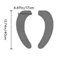 thumbnail image 3 of Warm Cushioned Toilet Seat Cover Stick-on Washable Reusable Toilet Memory Foam Cushion Pad 4 Set, 3 of 5