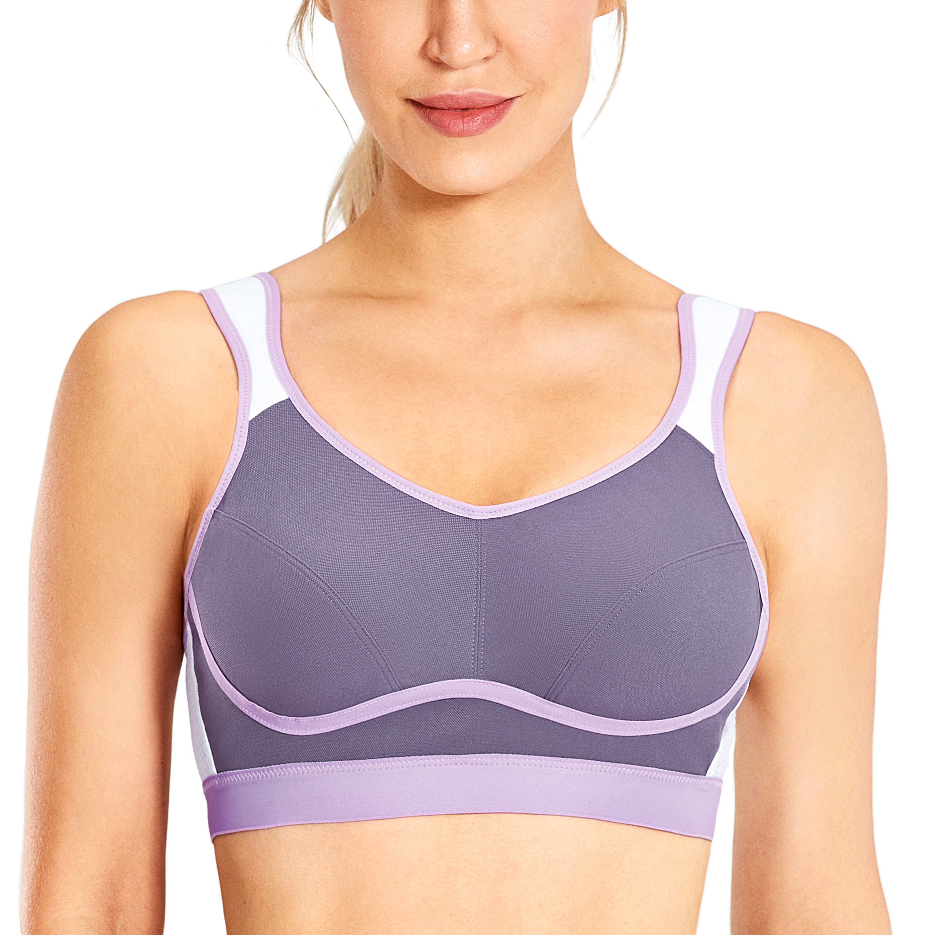SYROKAN Women's High Impact Support Wirefree Bounce Control Plus Size Workout  Sports Bra - Walmart.com