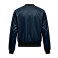 thumbnail image 6 of Edvintorg Jacket for Women Plus Size Solid Solor Casual Coat Long Sleeve Zip up Outerwear with Pocket Womens Fashion Navy S, 6 of 7