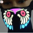 thumbnail image 3 of LED Luminous Flashing Face Mask Party Masks Light Up Dance Halloween Cosplay, 3 of 5