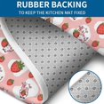 thumbnail image 4 of Pink Cow Strawberry Pattern Bathroom Rugs Sets 3 Piece,Toilet Cover Set,Absorbent Non Slip Bathroom Mats Sets with U-Shaped Contour Rug Toilet Rug Set, 4 of 5
