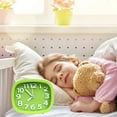 thumbnail image 2 of Deyuer Desk Clock Battery Operated Non-ticking Plastic Small Bedside Analog Alarm Clock Household Supplies,Black, 2 of 8