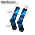 thumbnail image 2 of Pofeuu Ice Blue Fire Wolf Print Stockings, Adult Running Hiking Socks for Youth and Adult, 2 of 6