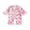 Pink, variant on Cjfdfy Newborn Baby Girls Boy Satin Christmas Pajamas Clothes Santa Bow Print Long Sleeve Fuzzy Trim Button Jumpsuit Cute My First Christmas Fall Winter Sleepwear 0-18M