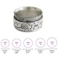 thumbnail image 3 of Soy Suficiente Plata Spinner Meditación Anillo De Diente De León Vintage Pareja Leal Anillo Boho Banda Anillos De Dedo Retro Grabado Joyería Regalo 2 Uds Vogacara  AP007026-05, 3 of 6