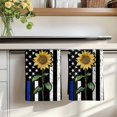 thumbnail image 7 of Blue American Flag Kitchen Towels Set of 4, Sunflower Vintage USA Flag Absorbent Dish Towels for Kitchen, Microfiber Hand Towel, Quick Drying Tea Towel for Cleaning Decorative Dishcloths, 7 of 7