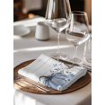 thumbnail image 6 of Thanksgiving Fall Cloth Napkins Set of 4 Reusable Dinner Napkins, Blue White Pumpkin Leaves Wooden Grain Cocktail Napkin Washable Table Napkins for Wedding/Holiday Party/Baby Shower 20"x20", 6 of 7