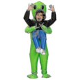 thumbnail image 2 of Inflatable Alien Costume for Halloween Party Full Body Green One Size, 2 of 5