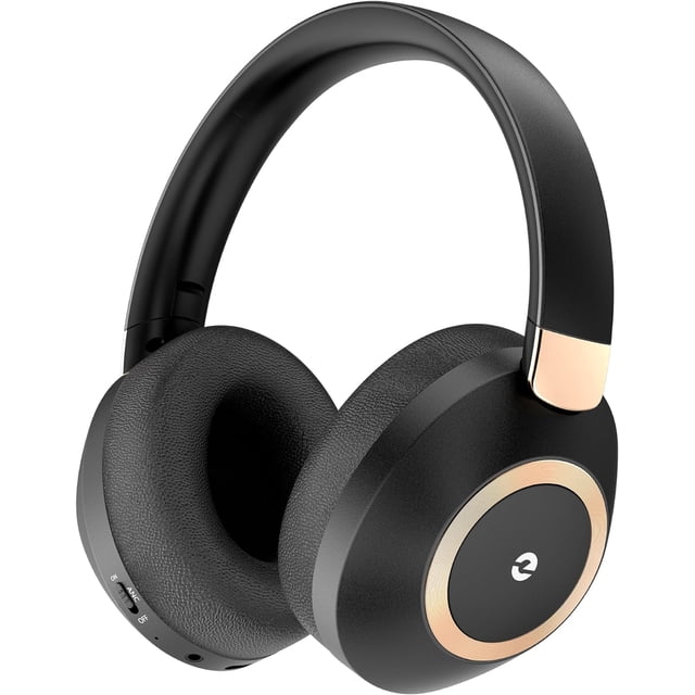 Active Noise Cancelling Headphones, 100H Playtime Headphones Wireless Bluetooth, Bluetooth Headphone with Mic, Over Ear Wireless Headphone with Deep Bass,Fast Charging for Travel