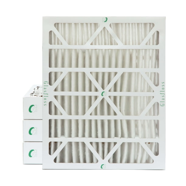 16x20x4 MERV 13 Pleated AC Furnace Air Filters by Glasfloss Industries