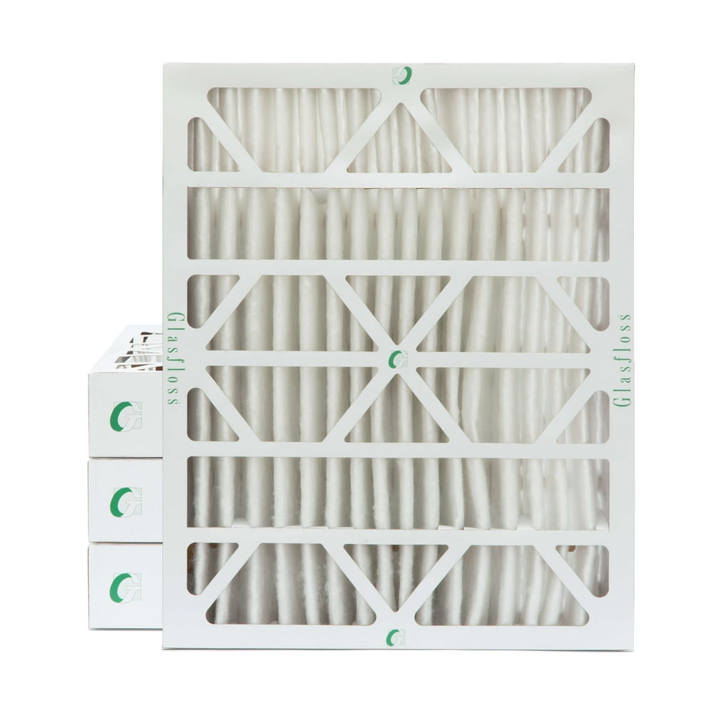 20x25x4 MERV 8 Pleated AC Furnace Air Filters. 4 Pack