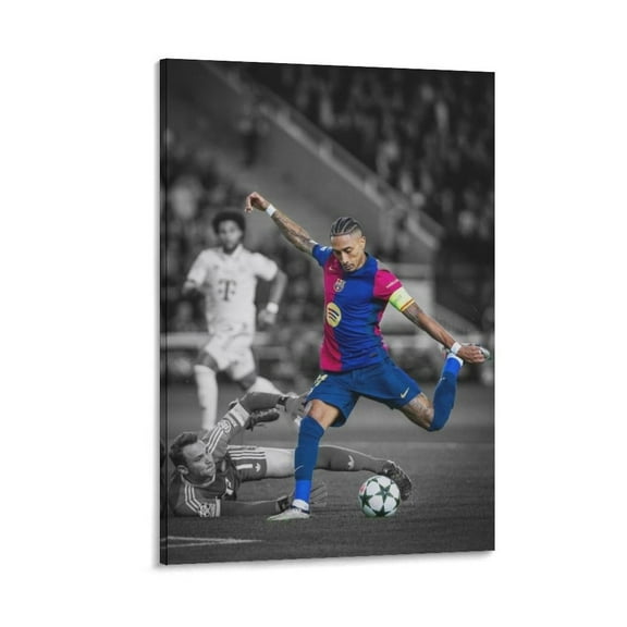 Raphinha Canvas Poster Wall Art Poster Scroll Canvas Painting Picture Living Room Decor Home 24x36inch(60x90cm)