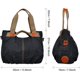 thumbnail image 3 of mujerLonaBolsoBolso de hombroBandoleraBolsoBolsos deportivosBolsos de hombro(negro), 3 of 5