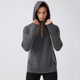 thumbnail image 5 of pstuiky Sudadera con capucha y cremallera de forro polar de color liso para hombre, con parte superior cálida para deportes al aire libre, camiseta informal de manga larga, 5 of 7