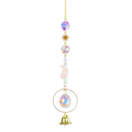 

VERMON Wind Chime Bell Relieve Boredom Decorative Durable Good Light Effect Hanging Sun Catcher