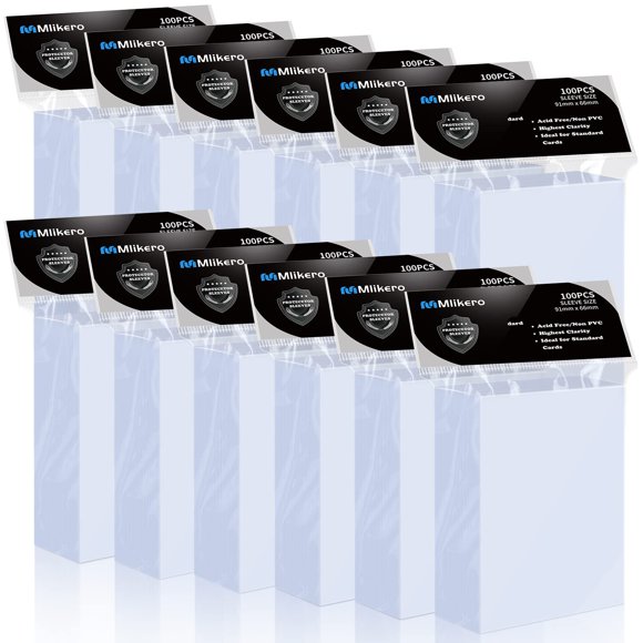 Fundas transparentes para tarjetas, 1200 unidades, para cartas coleccionables