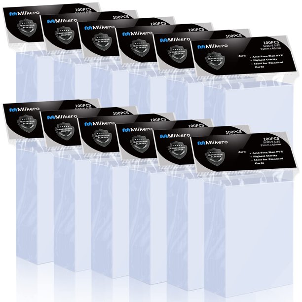 Fundas transparentes para tarjetas, 1200 unidades, para cartas coleccionables