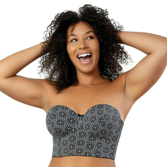 PARFAIT Women's Marissa Longline Strapless Bra Black Mosaic - 40C