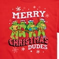 thumbnail image 3 of Teenage Muntant Ninja Turtles - Merry Christmas Dude  - Men's Short Sleeve Graphic T-Shirt, 3 of 5