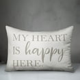 thumbnail image 3 of Creative Products Heart is Happy Here on White 14x20 Indoor / Outdoor Pillow, 3 of 3