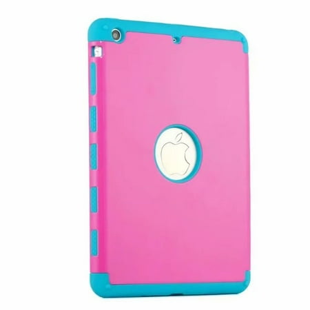 iPad mini Case, Dteck Shockproof Hybrid Rugged Full-Body Protective Cover For Apple iPad mini 1/2/3 7.9inch Tablet - Rose /