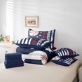 thumbnail image 4 of Erosebridal Ensembles de Literie Baseball Grand Lit pour Garçons Enfants Ados, Ensemble de Lit Drapeau Américain, Réversible 7 Pcs, 4 of 5