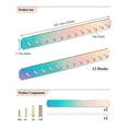 thumbnail image 6 of NiHome Wall Mount Acrylic Jewelry Organizer 2-Pack, Durable Sleek Rack Strong Carbon Steel Hooks for Dressing Table, Bathroom, Kitchen, Hassle-Free Installation Multiple Mounting Options (Iridescent), 6 of 8