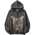 thumbnail image 1 of XINQIHANG Men's Hoodie Hip Hop Pullover Sweaters for Teenagers, 1 of 3