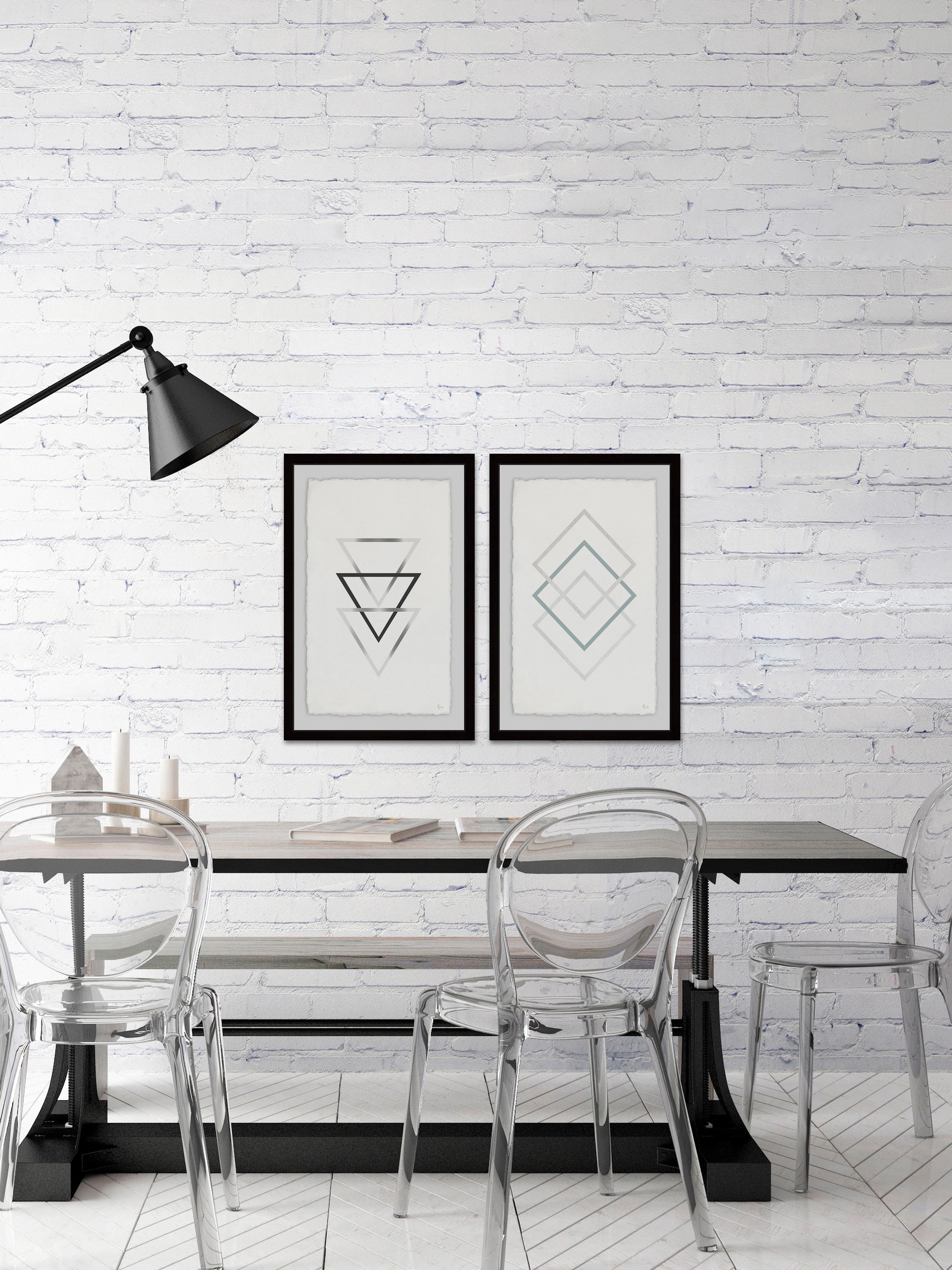Sharp Edges Diptych