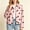 Pink, variant on jjayotai Women's Polka Dot Cropped Jacket Stand Collar Button Front Lightweight Outerwear with Pockets Casual Street Wear