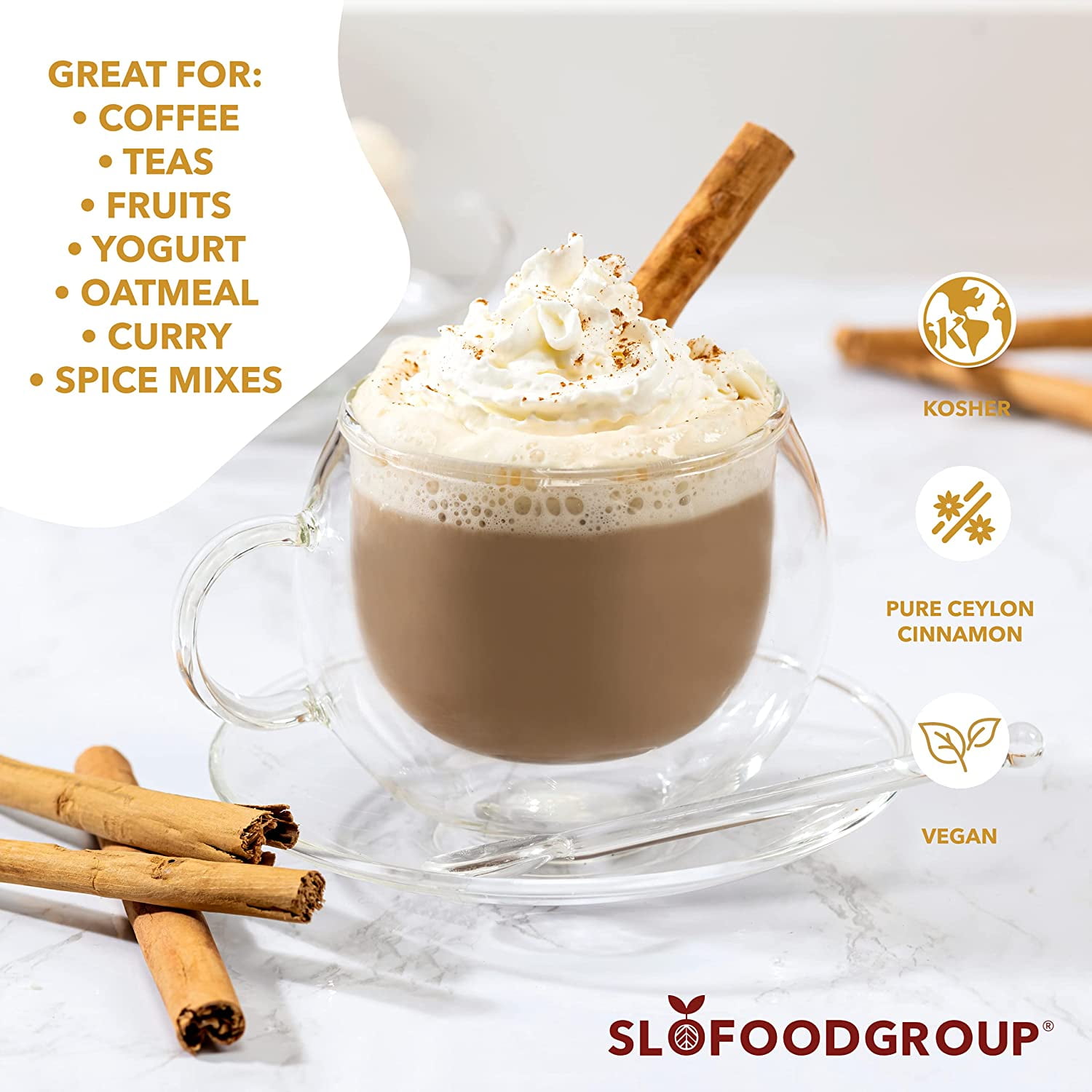 Slofoodgroup Pure Ceylon Cinnamon Sticks - 12 oz.