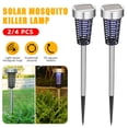 thumbnail image 1 of Litom Solar Mosquito Killer Lamp Waterproof Bug Zapper Insect Trap UV for Home,Deck,Garden,Patio,Yard,Camping,Flowerbeds,Outdoor,2 Pcs, 1 of 7
