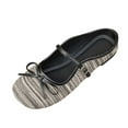thumbnail image 2 of Miluxas Knit Flats for Women Casual Ballet Flats with Ankle Strap,Washable Comfortable Dressy Mary Jane Flat Black 7.5(40), 2 of 9
