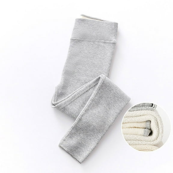 Chbgutlmr Fleece Lined Leggings for Women Ribbed High Waist Slim Fitted Bottom Pants Casual Warm Winter Comfy Pants