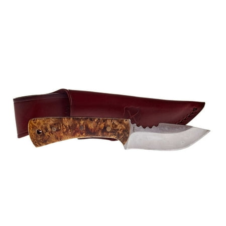 Western Fashion Twisted X Fixed Blade Rosewood Knife w/Sheath