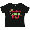 thumbnail image 3 of Inktastic Christmas Santa's Cutest Elf Boys or Girls Toddler T-Shirt, 3 of 5