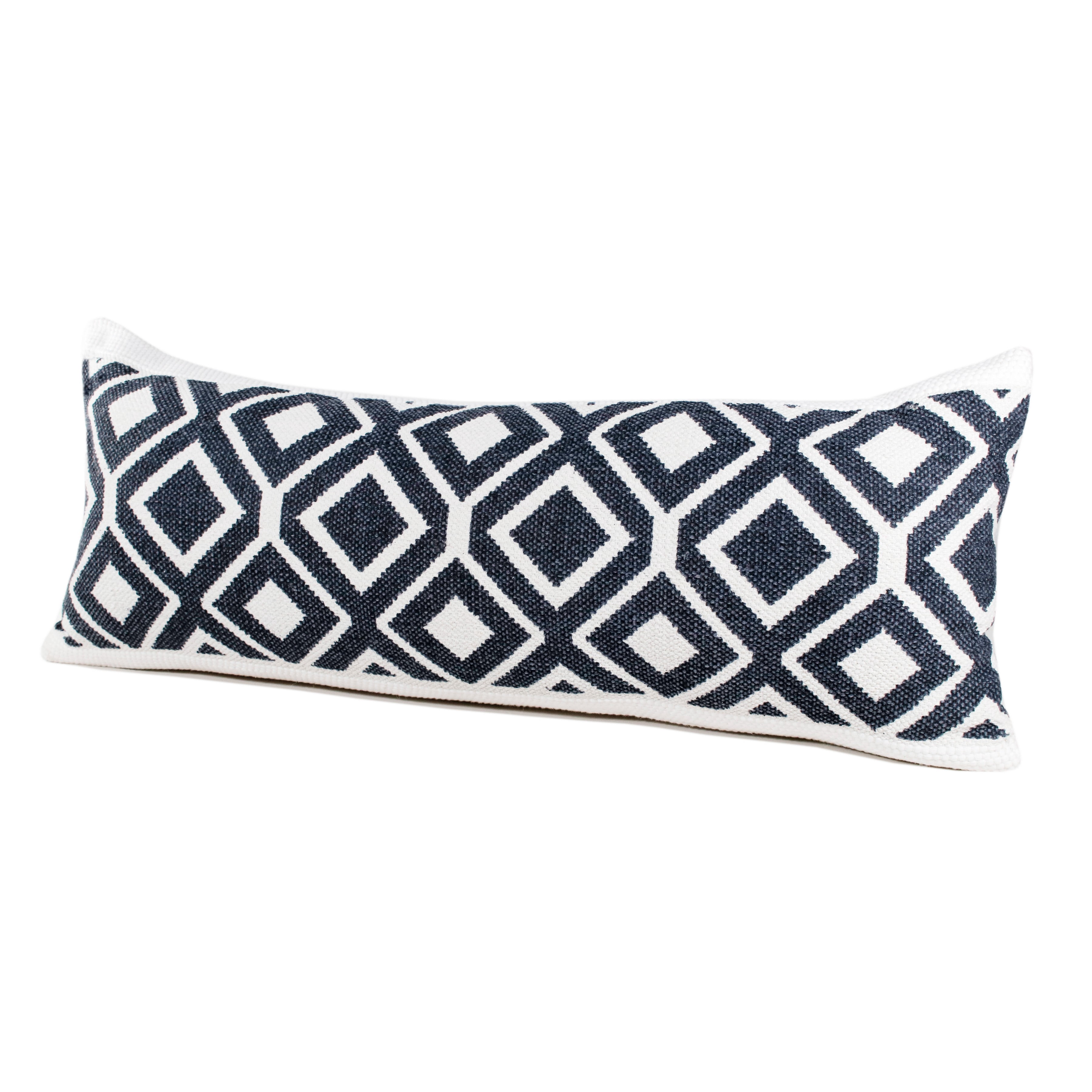 Desert Fields Everyday Geometric Diamond Lumbar Throw Pillow