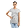 thumbnail image 3 of DALIX Animals Cute Bunny T-Shirt Women's Embroidered Shirt Large Heather Gray, 3 of 6