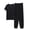 Black, variant on BaoFuBaoMei Mens Pajamas Set Big and Tall 2 Piece Crew Neck Lounge Sets Short Sleeve Top Joggers Sleepwear Sets Comfy Soft Loungewear with Pockets