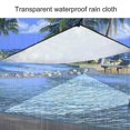 thumbnail image 2 of 2025 Waterproof Clear Tarp With Grommets Heavy Duty Pvc Vinyl Patio Tarpaulin Cover-yuyu_Lucky_B, 2 of 4