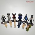 thumbnail image 2 of Juego de 12 figuras de inodoro Skibidi de 8 a 10 cm, modelo de juguete, figura de acción para regalos de niños., 2 of 4