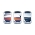 thumbnail image 1 of 3 pegatinas para ventana de avión, pegatinas de de avión, decoración moderna, calcomanías de pared, papel tapiz de PVC para sala de estar y baño. de día, 1 of 8