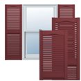 thumbnail image 4 of Plastic Development Group 14 x 59 Inch Outdoor Vinyl Louvered Shutters, Bordeaux, 4 of 7