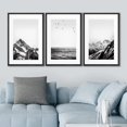 thumbnail image 2 of IDEA4WALL Framed Canvas Print Wall Art Set Black White Snowy Winter Mountain Landscape Nature Photography Modern Art Rustic Scenic for Living Room, Bedroom, Office - 24"x36"x3 Black, 2 of 5