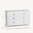 thumbnail image 6 of Little Seeds Briar 6-Drawer Dresser , True White, 6 of 15