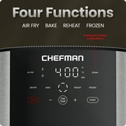 Chefman Turbofry Touch XL 8 Qt. Air Fryer With Digital Controls - Stainless Steel