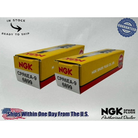 NGK Genuine OEM Authentic Spark Plugs CPR6EA-9 - 2 PACK