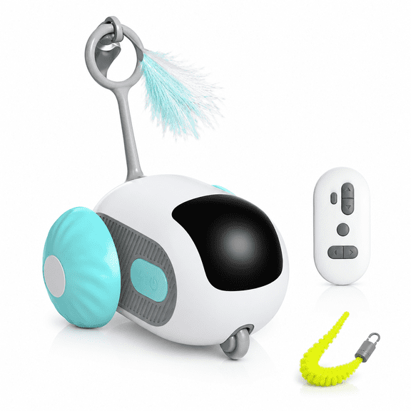 Remote Control Smart Electric Cat Toy,Interactive Cat Toys for Indoor Cats,Gravity Automatic Mobile Car Toy,Cat Mouse Toys,Moving Cat Toy,USB Rechargeable (Blue)