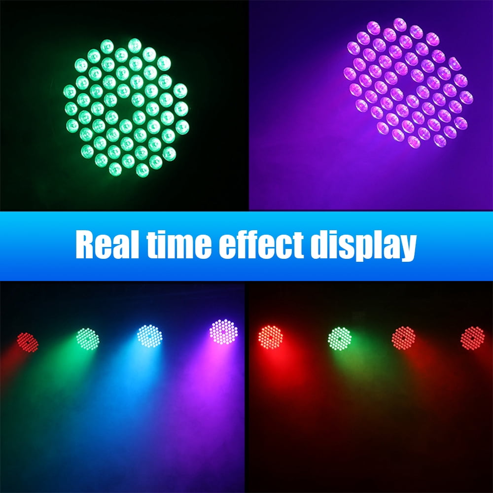Stage Lights,DFITO 36 LED Light RGB Party Lights Uplights with Sound Activated Remote DMX Control for Disco Dance Wedding Club Christmas Birthday Music Party Stage Lighting