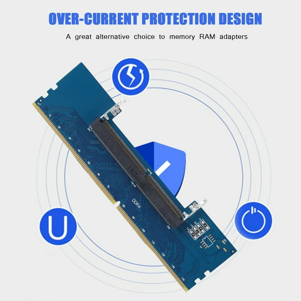 Adaptador Profesional de conector de Memoria Ram DDR4 SODIMM A SCORTRITORIO DIMM PARA ORDENADOR PORTÁL